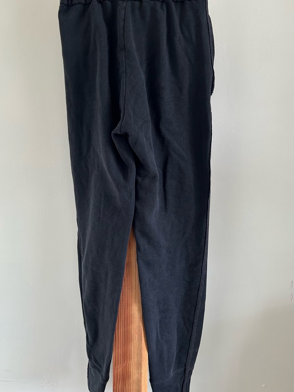 Abercrombie & Fitch Black Jogger Sweatpants with White Logo - Picture 3 of 3